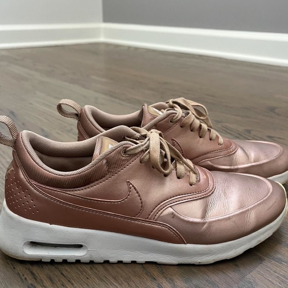 Vintage Rose Gold Nike Air Max Thea Sneakers